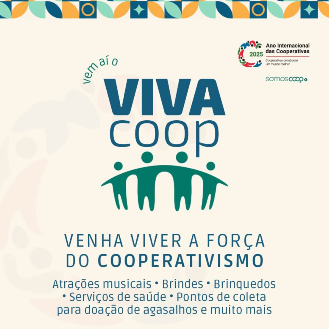 No próximo sábado, 5 de julho, a Associação Empresarial de Lages (ACIL) estará presente na Praça João Costa, das 9h às 14h, durante a realização do Viva Coop, evento especial em comemoração ao Dia Internacional do Cooperativismo.